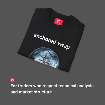 anchored.vwap – Chart Your Course | Precision Trading Tee - Unique Graphic Tee by nano.narrative
