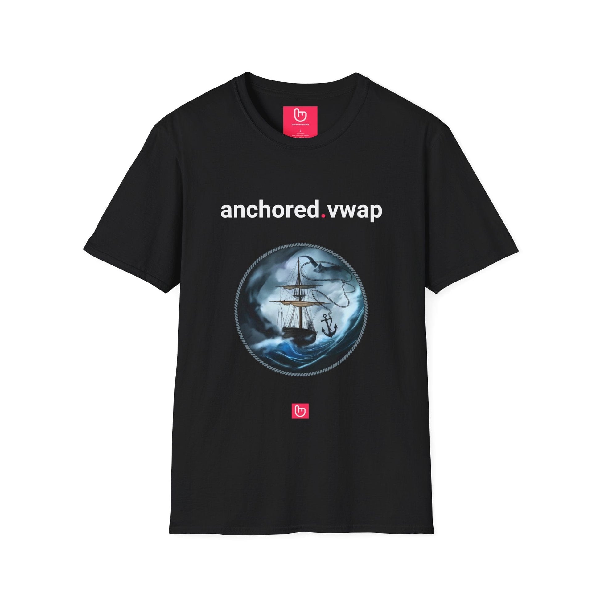 anchored.vwap – Chart Your Course | Precision Trading Tee - Unique Graphic Tee by nano.narrative
