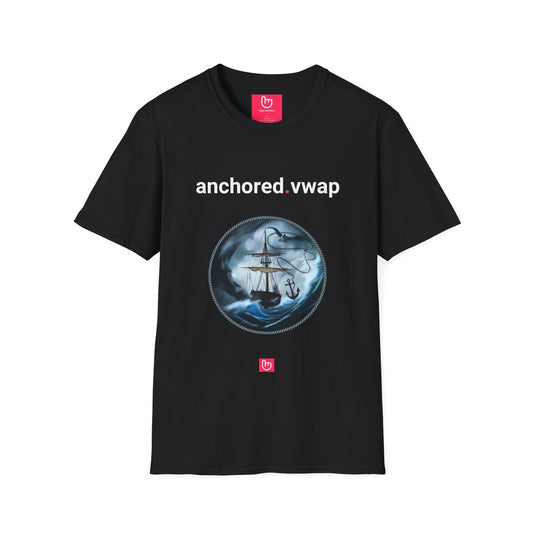 anchored.vwap – Chart Your Course | Precision Trading Tee - Unique Graphic Tee by nano.narrative