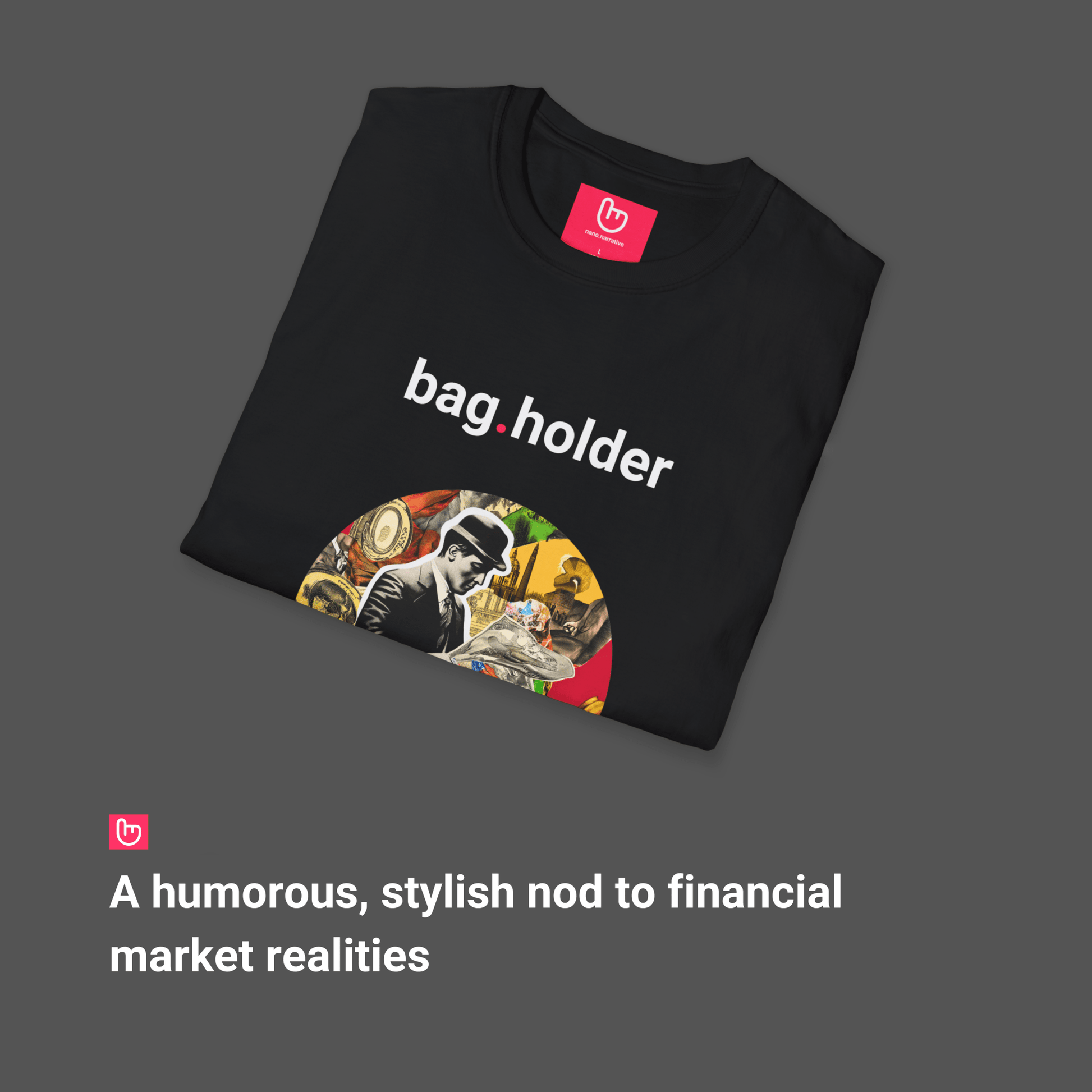 bag.holder – Holding the Bags & the Regrets | Market Survivor Tee - Unique Graphic Tee by nano.narrative