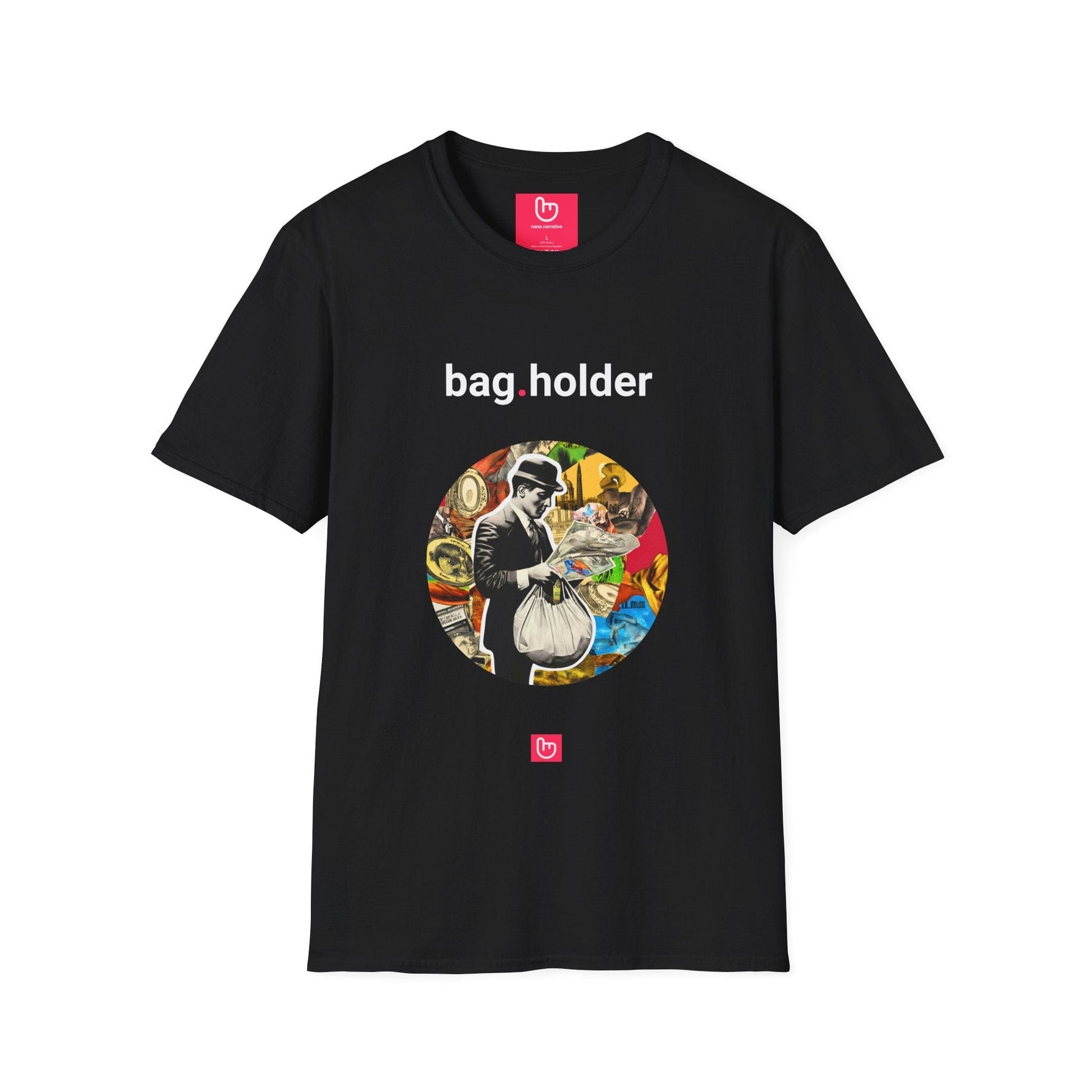 bag.holder – Holding the Bags & the Regrets | Market Survivor Tee - Unique Graphic Tee by nano.narrative