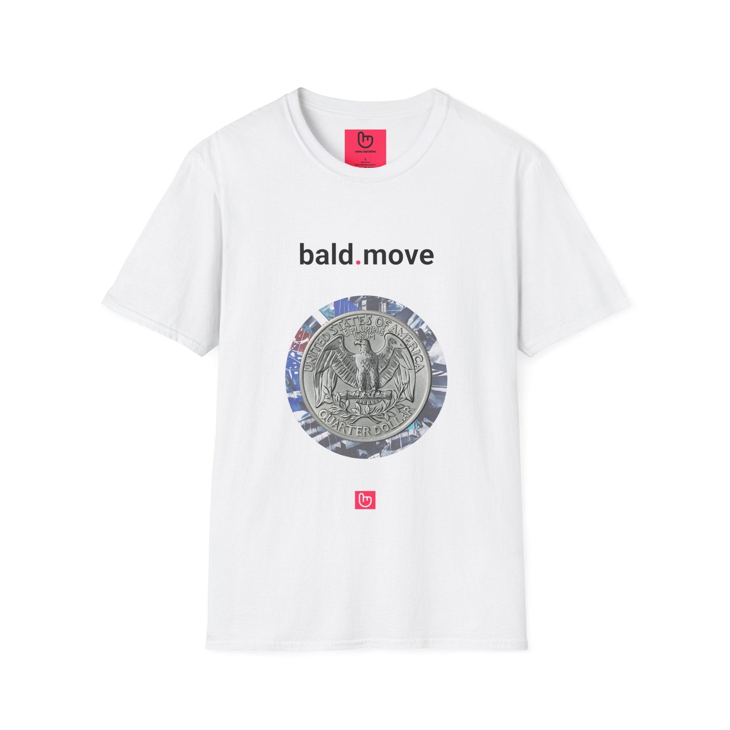bald.move – High - Stakes Gambit & Unapologetic Play | Risk - Taker Tee - Unique Graphic Tee by nano.narrative