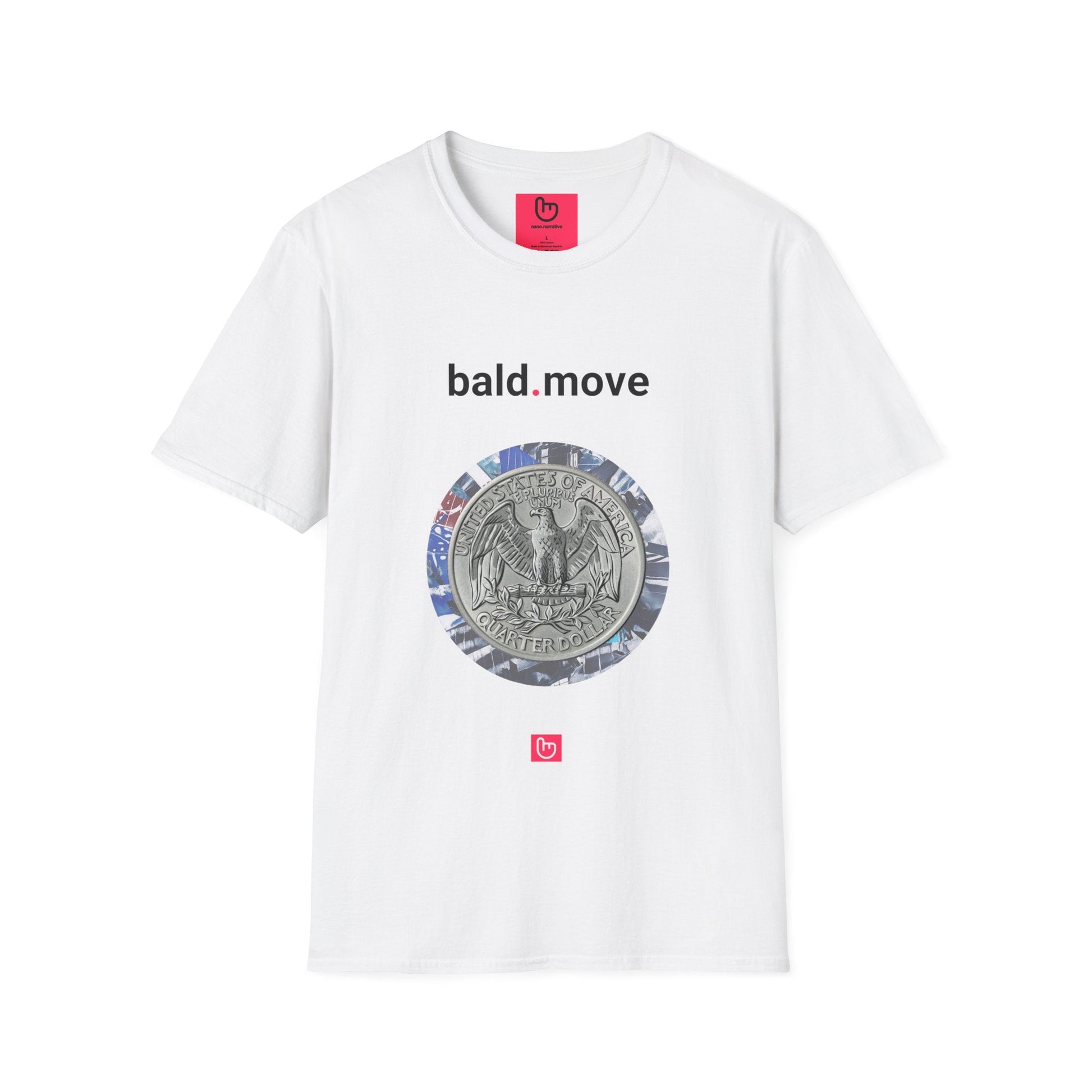 bald.move – High - Stakes Gambit & Unapologetic Play | Risk - Taker Tee - Unique Graphic Tee by nano.narrative