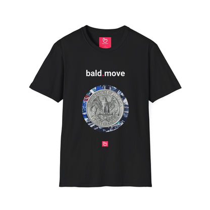bald.move – High - Stakes Gambit & Unapologetic Play | Risk - Taker Tee - Unique Graphic Tee by nano.narrative