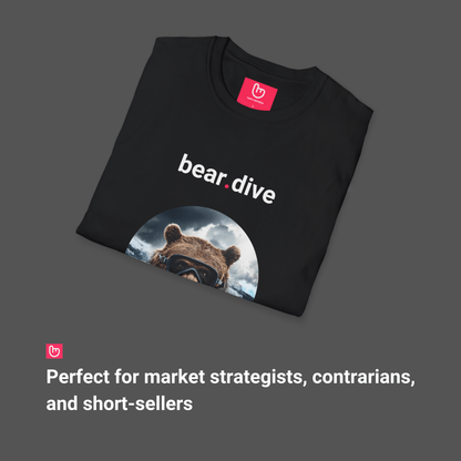 bear.dive – Plunging Markets, Fearless Moves | Bearish Momentum Tee - Unique Graphic Tee by nano.narrative