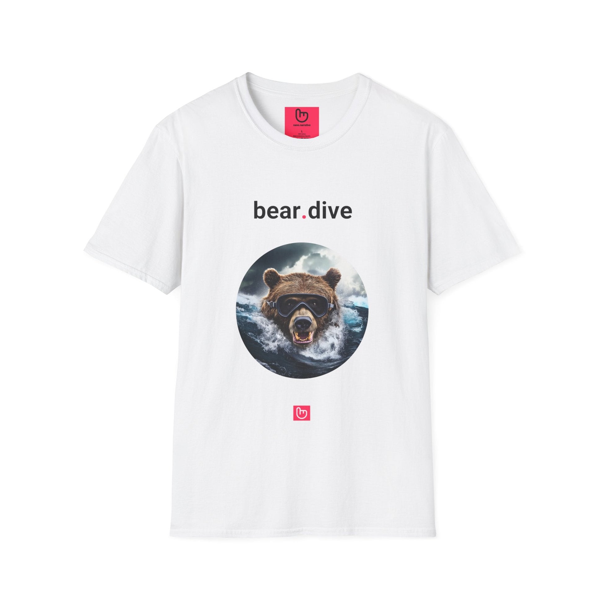 bear.dive – Plunging Markets, Fearless Moves | Bearish Momentum Tee - Unique Graphic Tee by nano.narrative