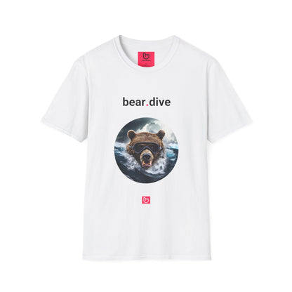 bear.dive – Plunging Markets, Fearless Moves | Bearish Momentum Tee - Unique Graphic Tee by nano.narrative