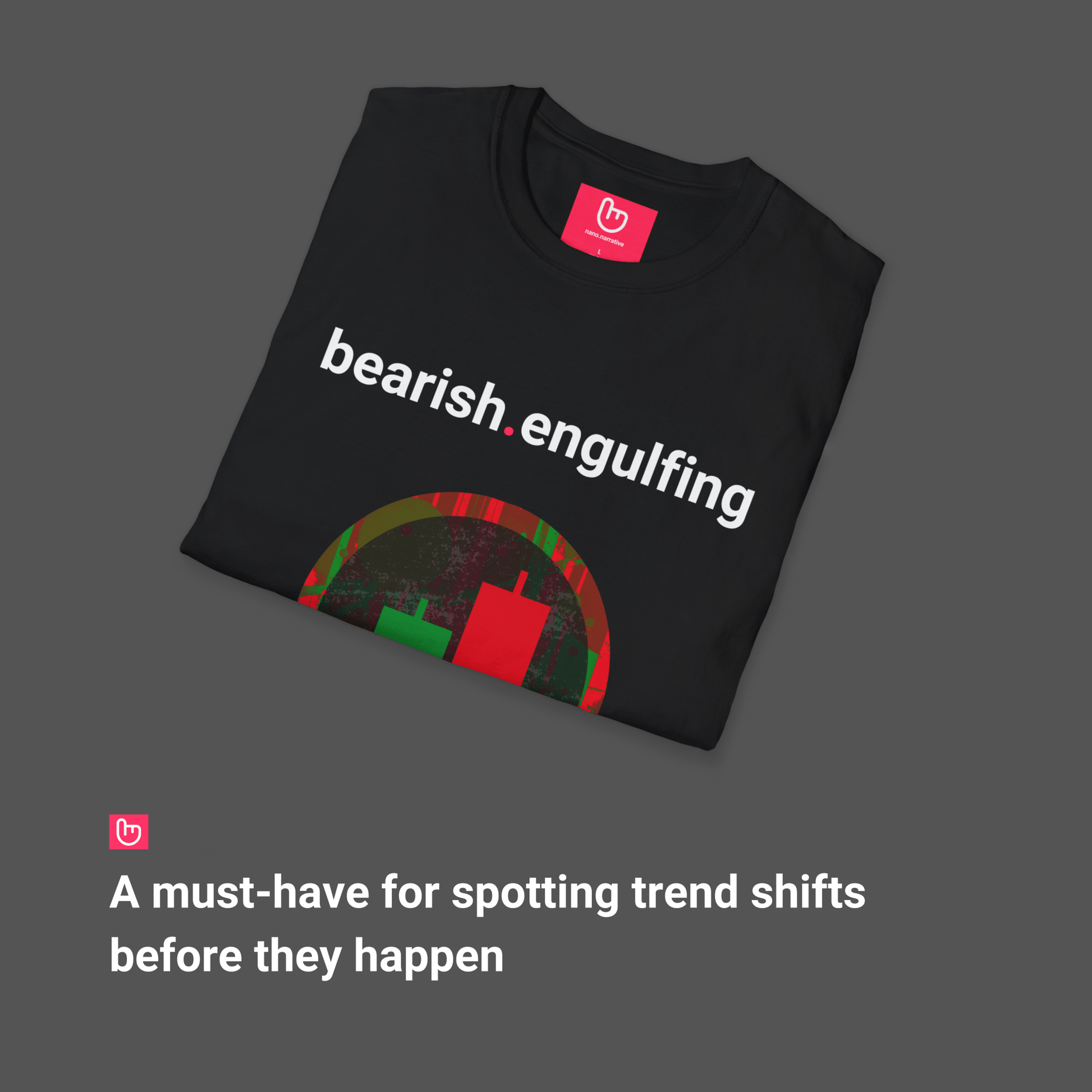 bearish.engulfing – Market Reversal & Sell Signal | Price Action Tee - Unique Graphic Tee by nano.narrative