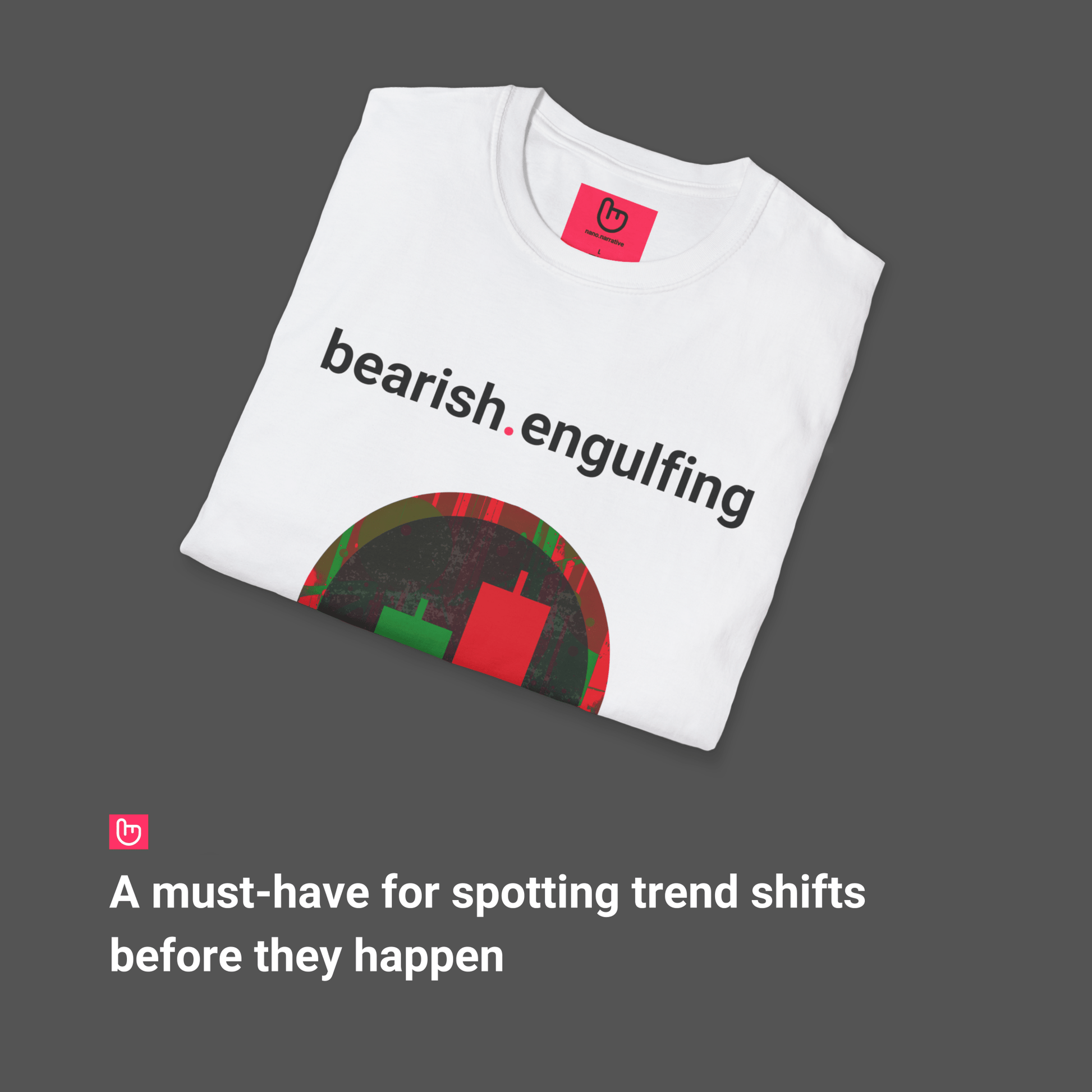 bearish.engulfing – Market Reversal & Sell Signal | Price Action Tee - Unique Graphic Tee by nano.narrative