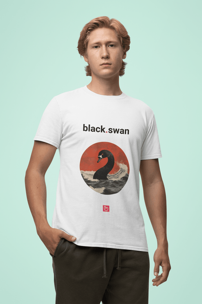 black.swan – Unpredictable Chaos | Market Crash Tee - Unique Graphic Tee by nano.narrative