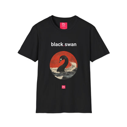 black.swan – Unpredictable Chaos | Market Crash Tee - Unique Graphic Tee by nano.narrative
