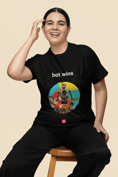 bot.wins – Algorithmic Domination | AI Trading Tee - Unique Graphic Tee by nano.narrative