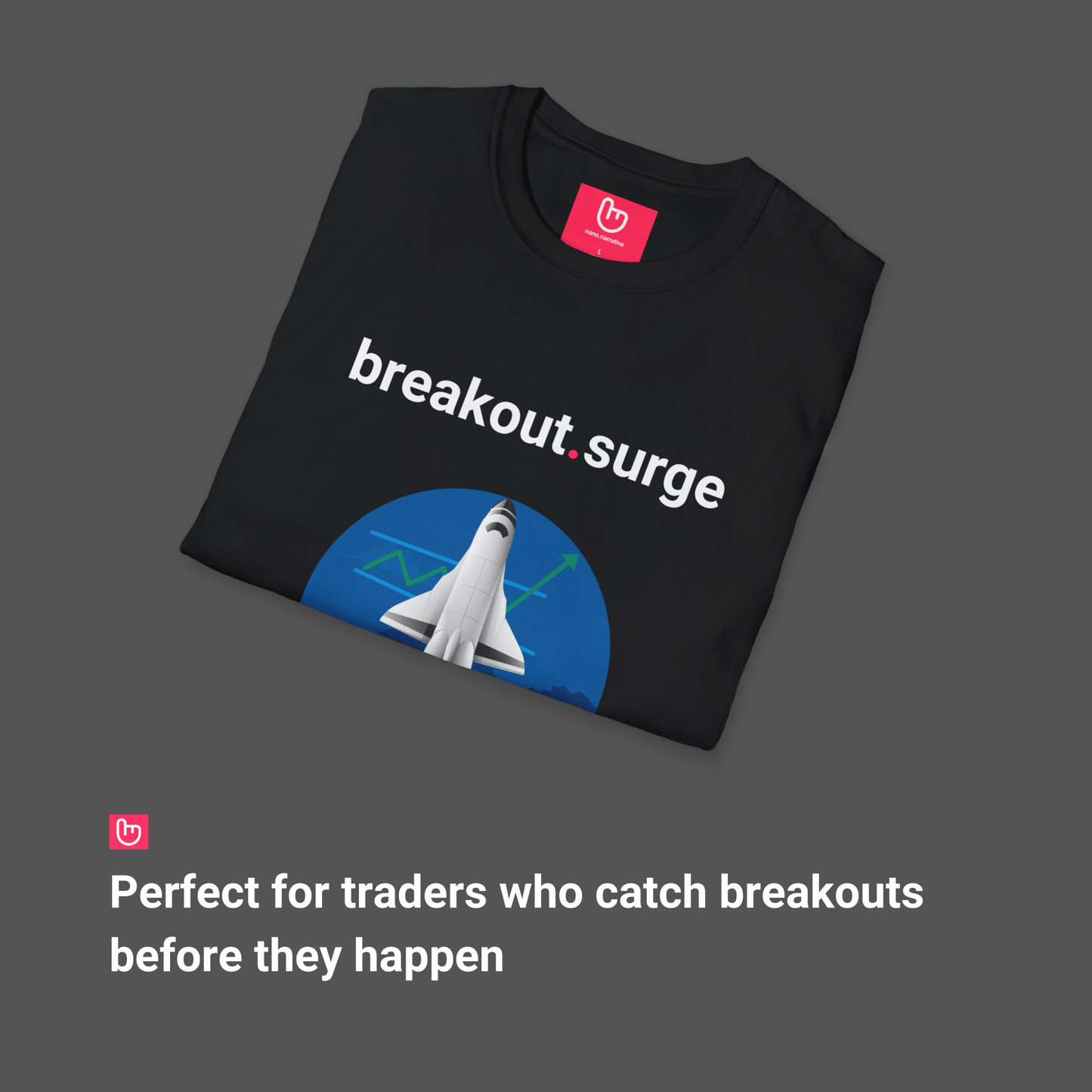breakout.surge – Sky’s the Limit | Momentum Trading Tee - Unique Graphic Tee by nano.narrative