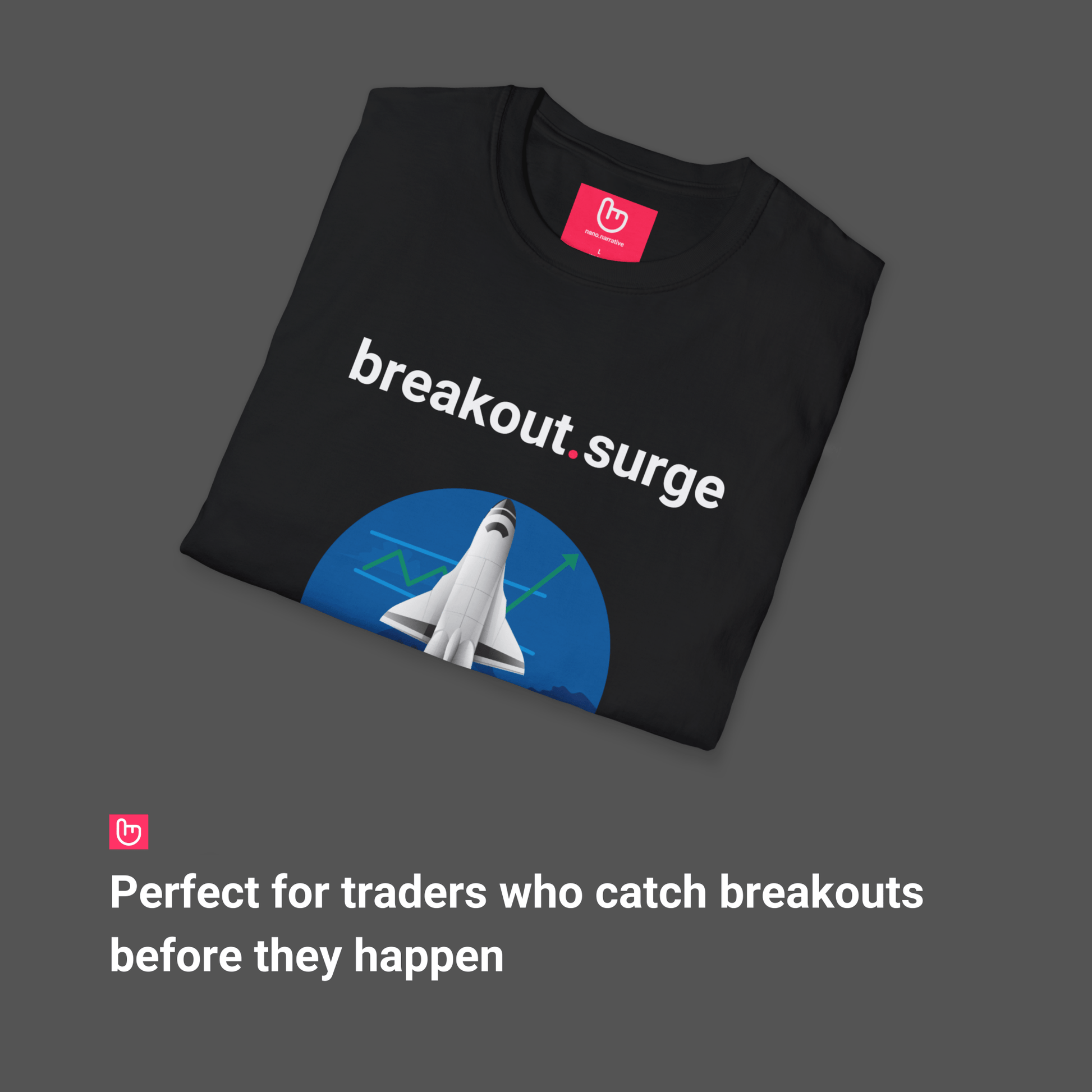breakout.surge – Sky’s the Limit | Momentum Trading Tee - Unique Graphic Tee by nano.narrative