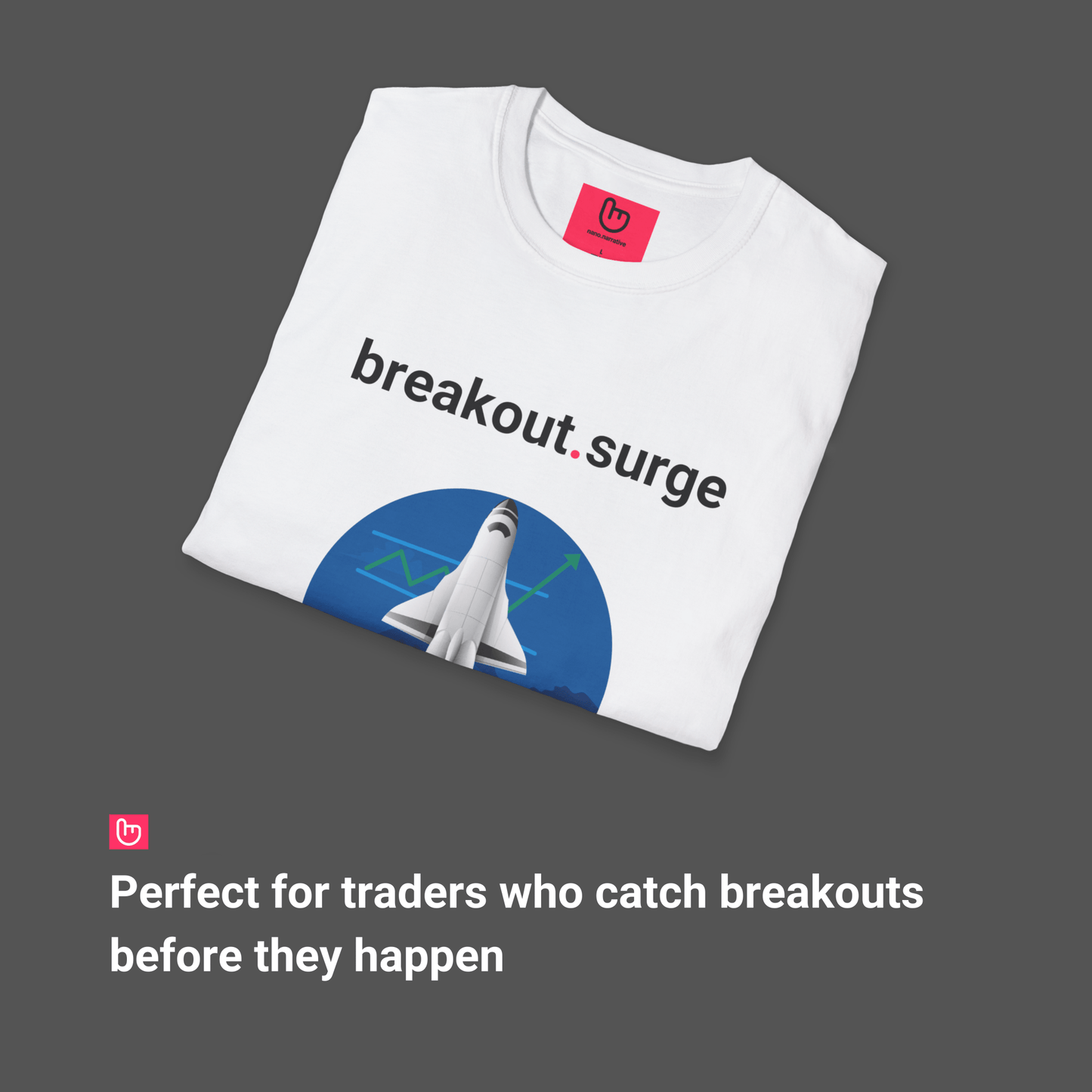 breakout.surge – Sky’s the Limit | Momentum Trading Tee - Unique Graphic Tee by nano.narrative