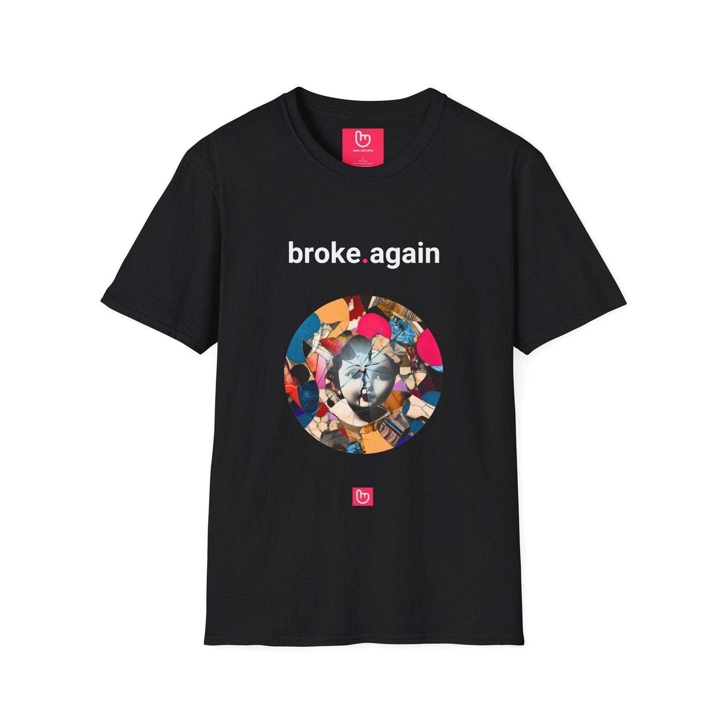 broke.again – The Trader's Paradox | Finance Tee - Unique Graphic Tee by nano.narrative