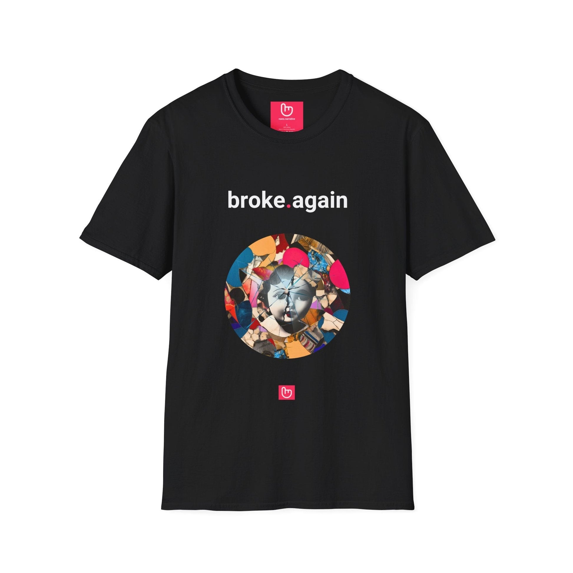 broke.again – The Trader's Paradox | Finance Tee - Unique Graphic Tee by nano.narrative