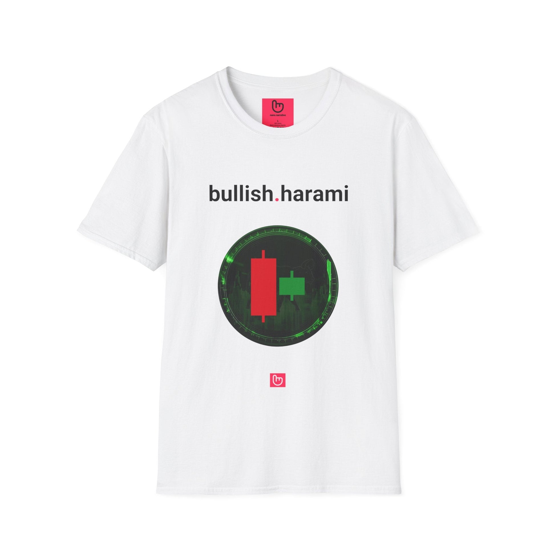 bullish.harami – Reversal in Sight | Market Sentiment Tee - Unique Graphic Tee by nano.narrative