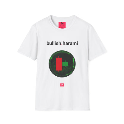 bullish.harami – Reversal in Sight | Market Sentiment Tee - Unique Graphic Tee by nano.narrative