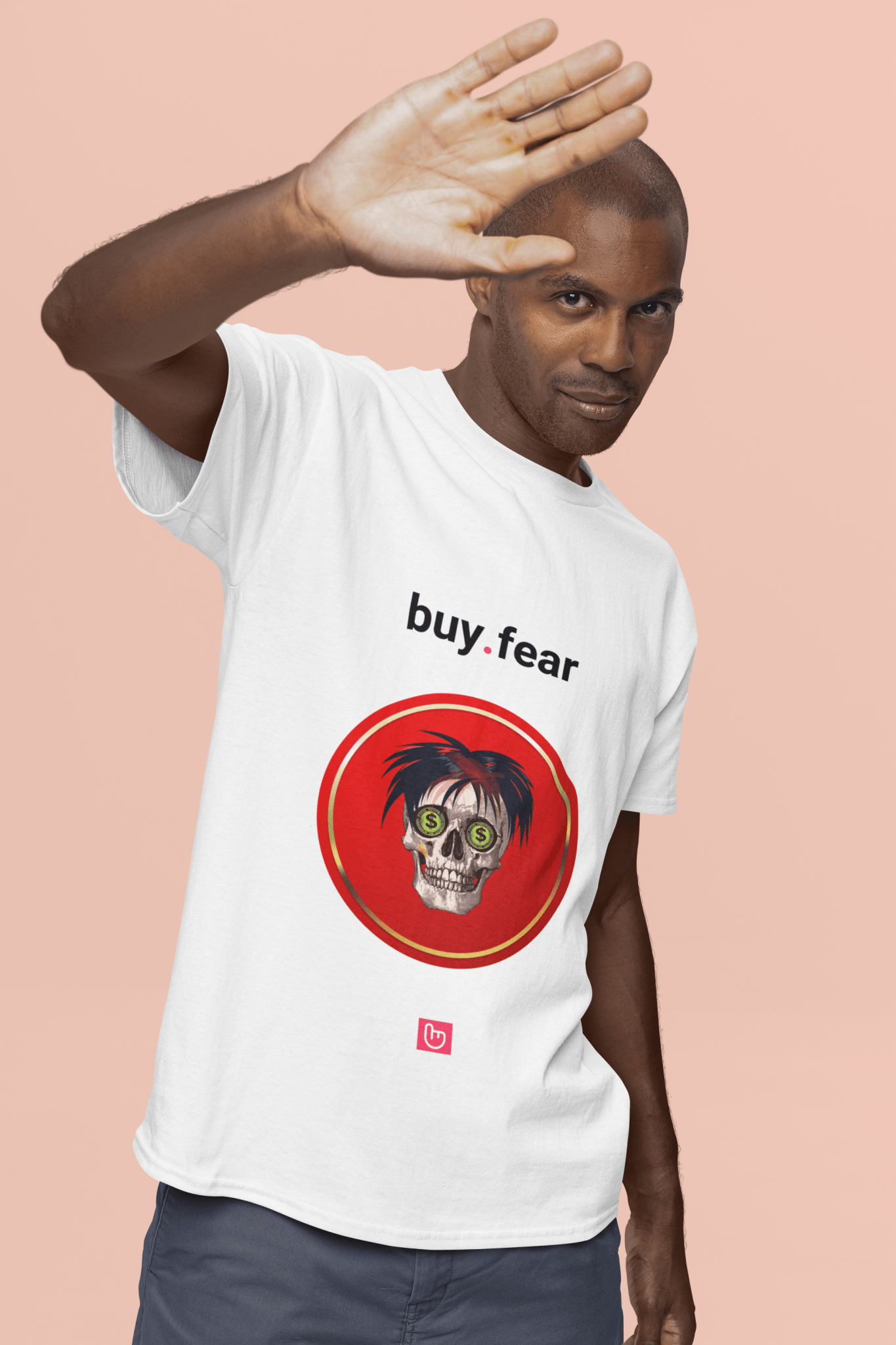 buy.fear – Contrarian Mindset | Market Reversal Tee - Unique Graphic Tee by nano.narrative