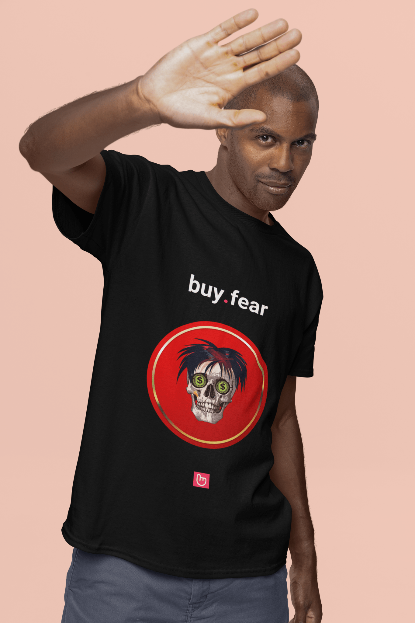 buy.fear – Contrarian Mindset | Market Reversal Tee - Unique Graphic Tee by nano.narrative