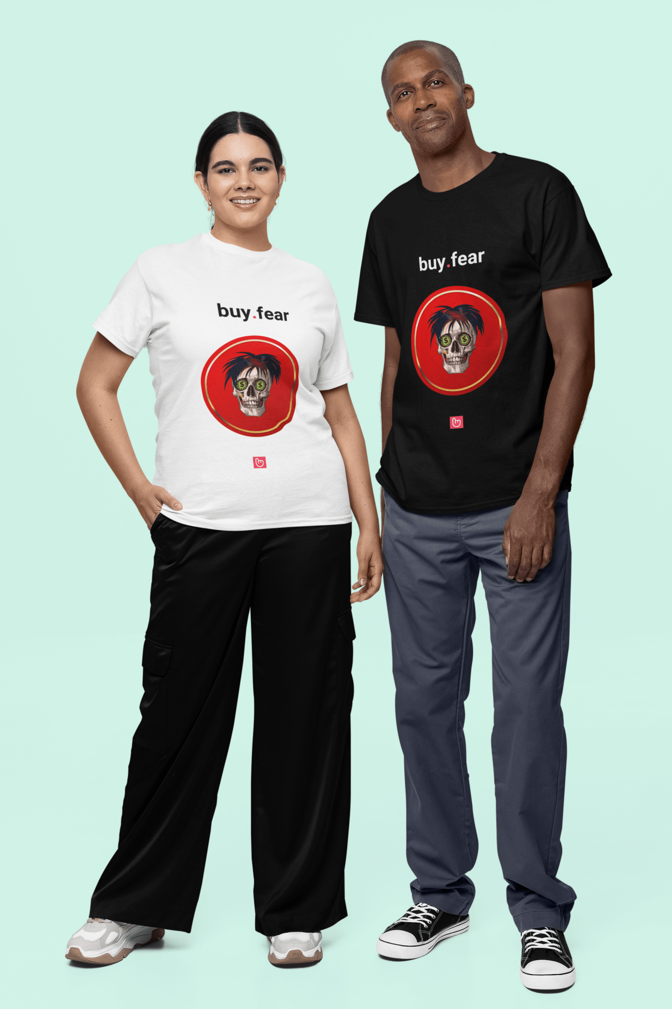 buy.fear – Contrarian Mindset | Market Reversal Tee - Unique Graphic Tee by nano.narrative