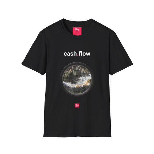 cash.flow – Liquidity Mastery & Market Momentum | Investor Tee - Unique Graphic Tee by nano.narrative