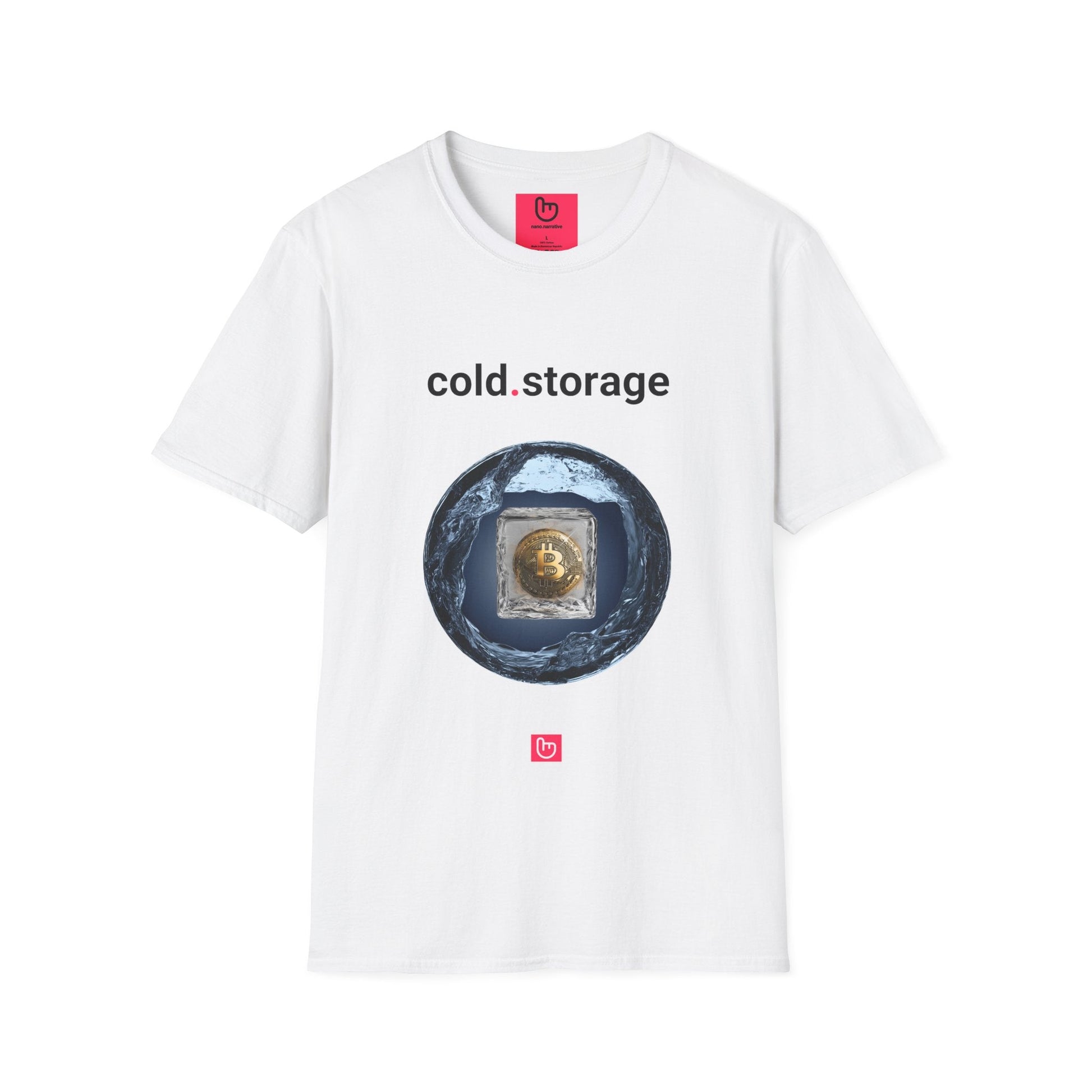 cold.storage – Secure Your Crypto | Unisex Bitcoin Tee - Unique Graphic Tee by nano.narrative