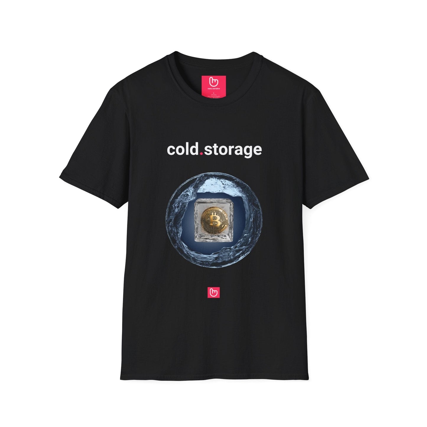 cold.storage – Secure Your Crypto | Unisex Bitcoin Tee - Unique Graphic Tee by nano.narrative
