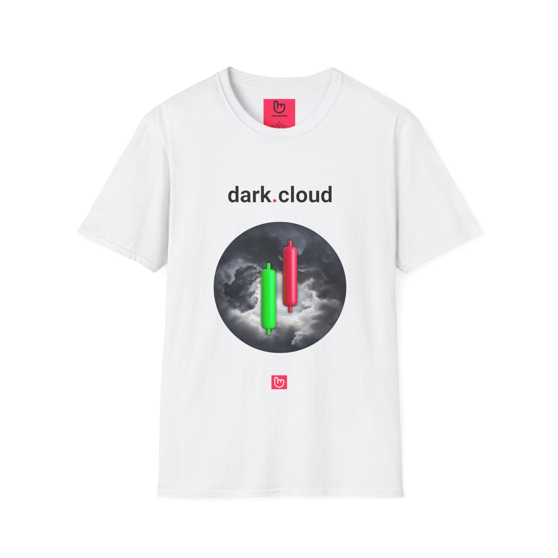 dark.cloud – Storm Warning on the Charts | Reversal Signal Tee - Unique Graphic Tee by nano.narrative