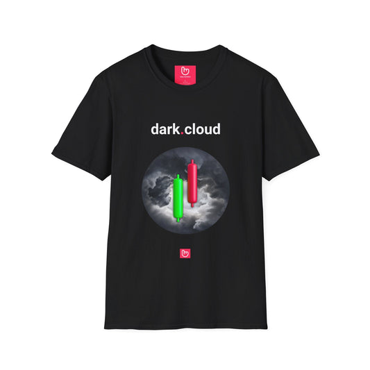 dark.cloud – Storm Warning on the Charts | Reversal Signal Tee - Unique Graphic Tee by nano.narrative
