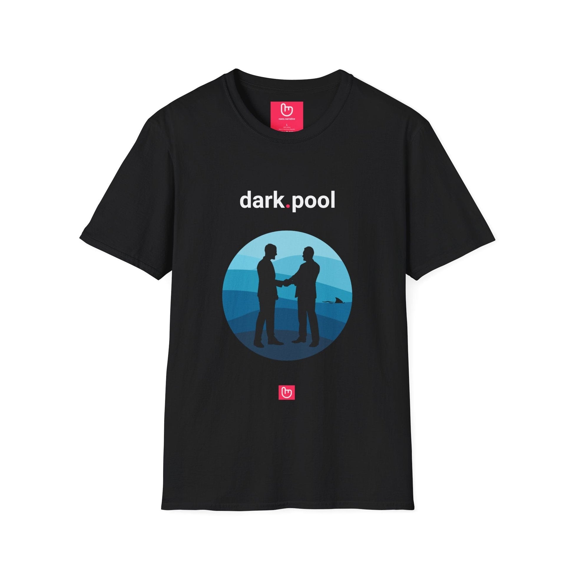dark.pool – The Unseen Deals | Market Insider Tee - Unique Graphic Tee by nano.narrative
