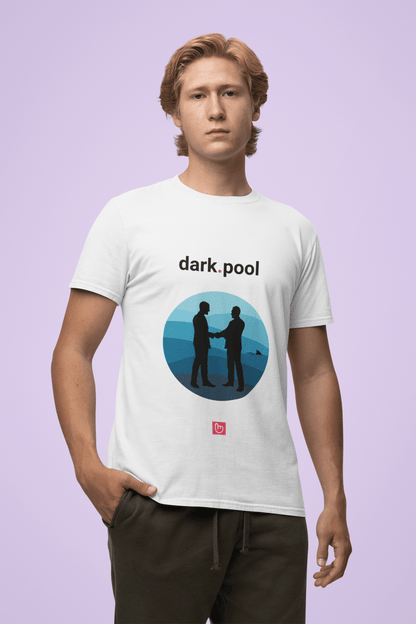 dark.pool – The Unseen Deals | Market Insider Tee - Unique Graphic Tee by nano.narrative