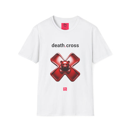 death.cross – The Ultimate Bearish Signal | Market Downtrend Tee - Unique Graphic Tee by nano.narrative