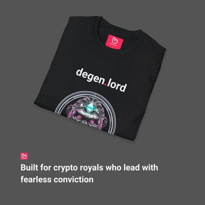 degen.lord – Chaos Crowned in Diamond Hands | Crypto Royalty Tee
