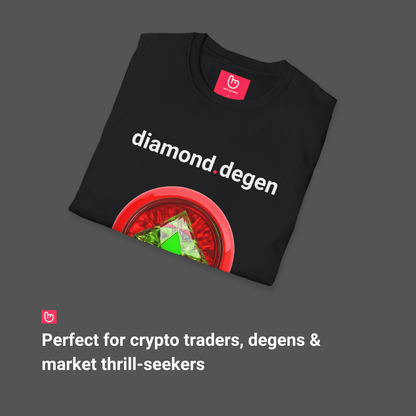 diamond.degen – Unshakable Conviction & Risk - Taking | HODL Tee - Unique Graphic Tee by nano.narrative