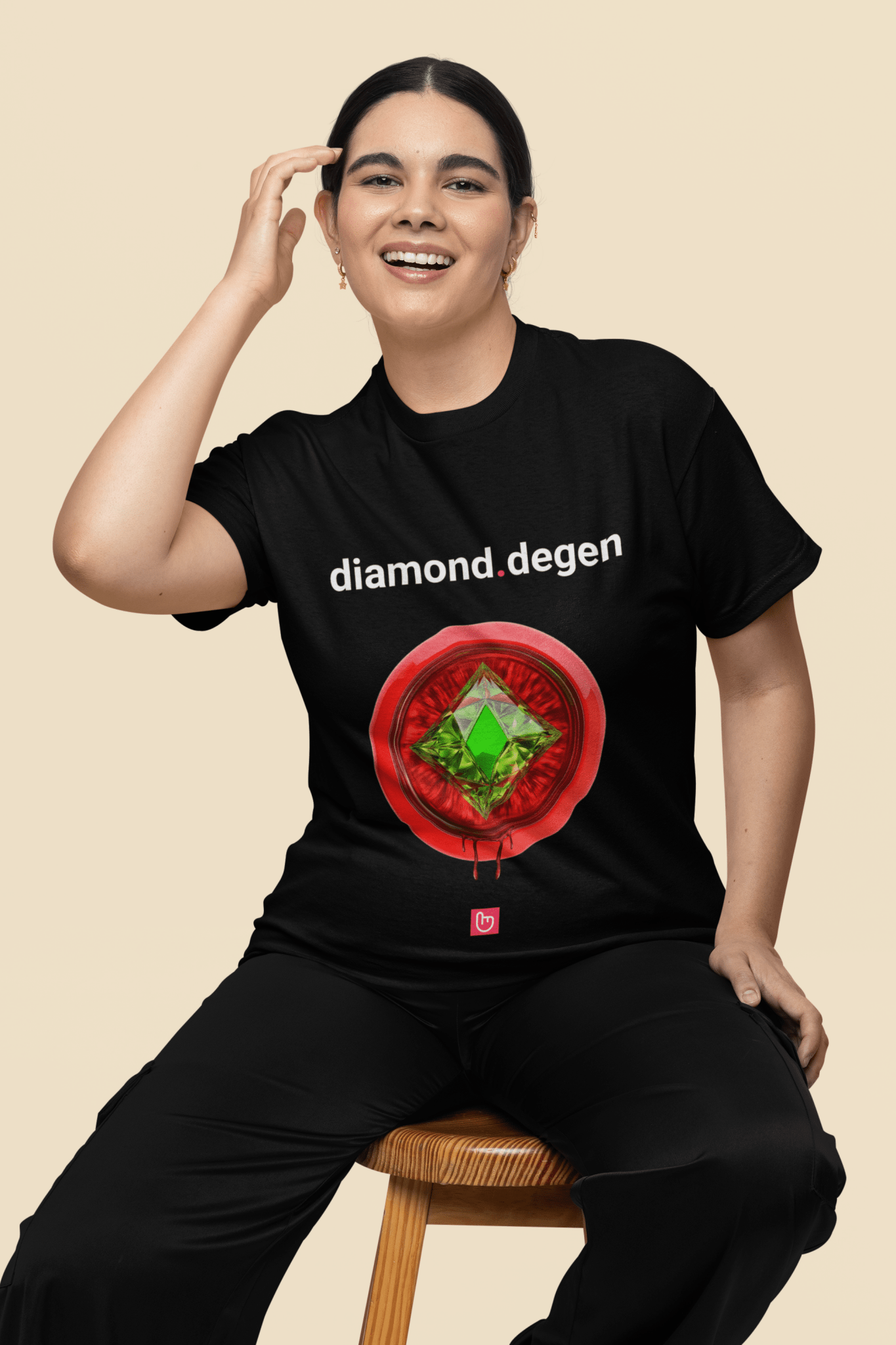 diamond.degen – Unshakable Conviction & Risk - Taking | HODL Tee - Unique Graphic Tee by nano.narrative