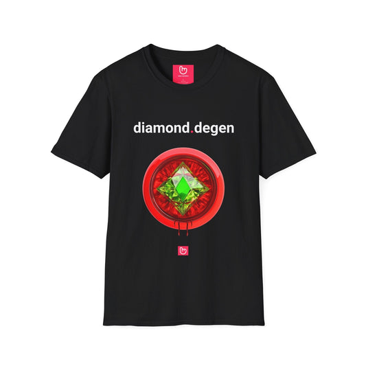 diamond.degen – Unshakable Conviction & Risk - Taking | HODL Tee - Unique Graphic Tee by nano.narrative