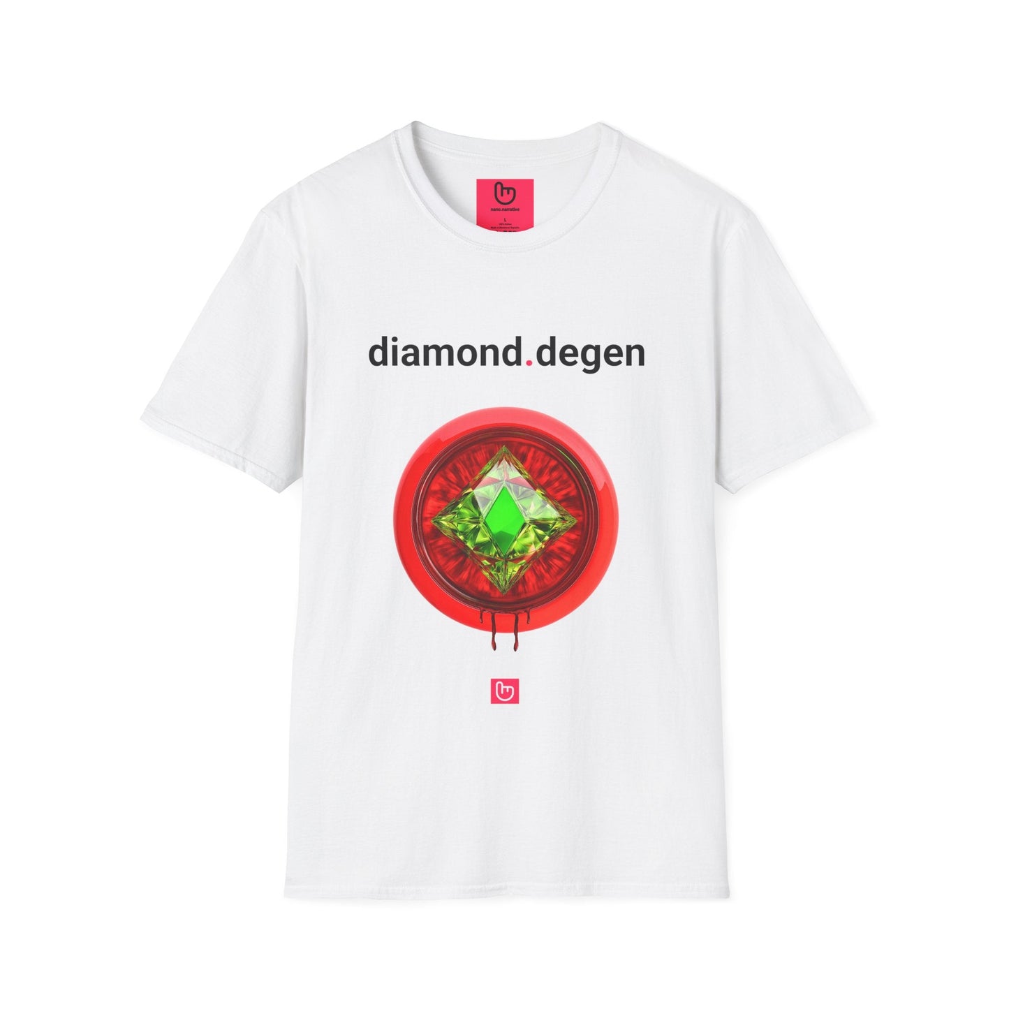 diamond.degen – Unshakable Conviction & Risk - Taking | HODL Tee - Unique Graphic Tee by nano.narrative