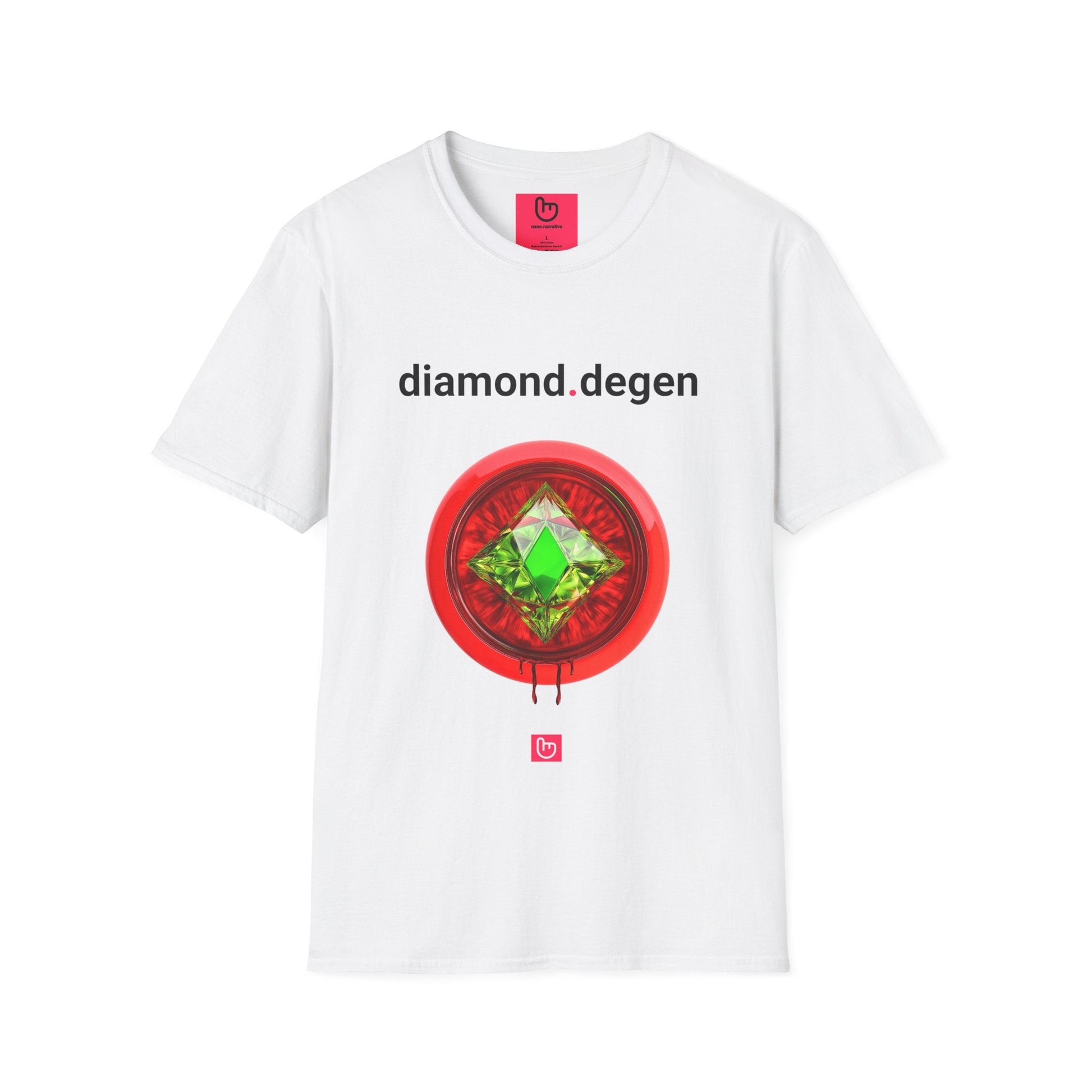 diamond.degen – Unshakable Conviction & Risk - Taking | HODL Tee - Unique Graphic Tee by nano.narrative