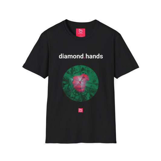 diamond.hands – Unshakable Conviction | HODL Tee - Unique Graphic Tee by nano.narrative