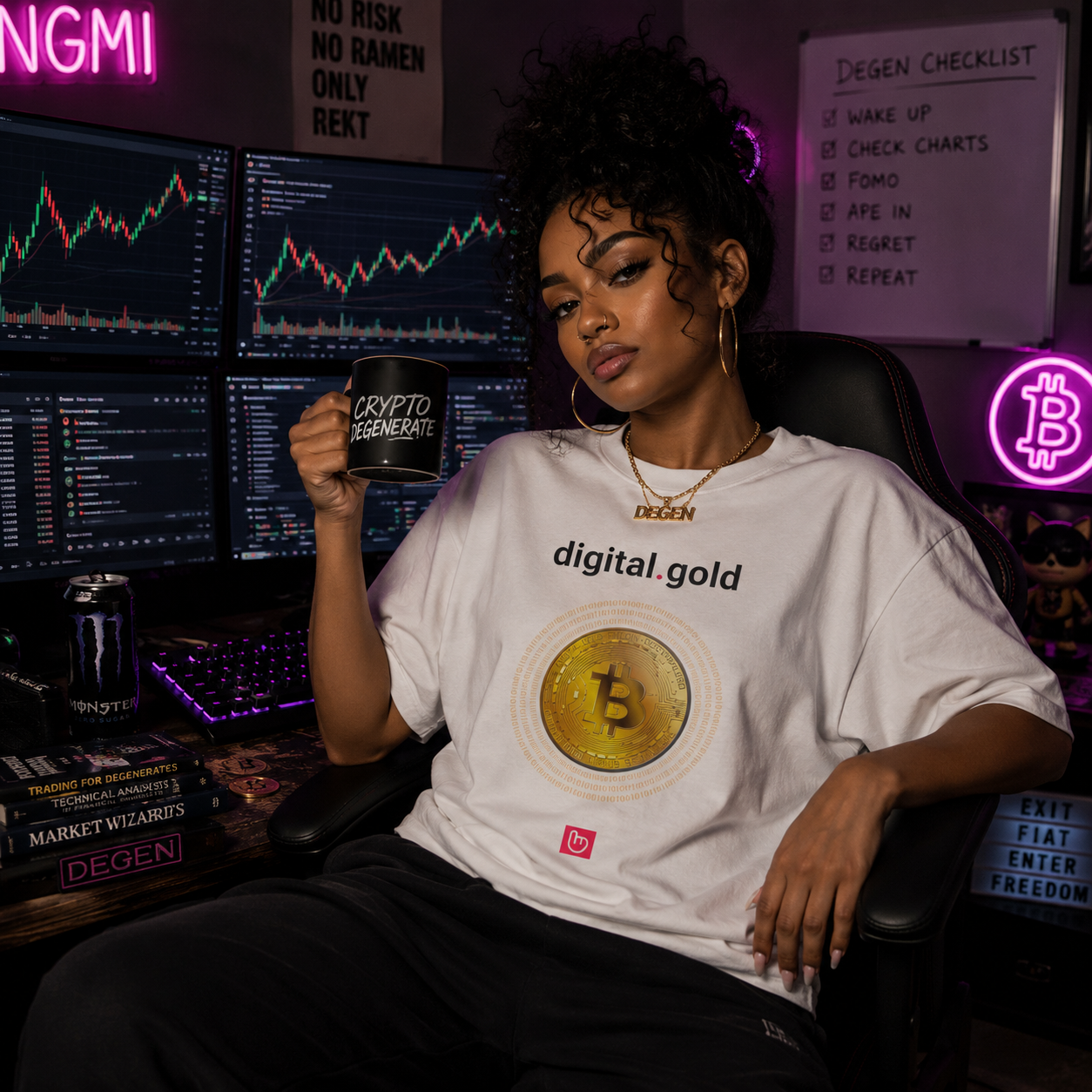 digital.gold – The Bitcoin Standard | Crypto Legacy Tee_WHITE