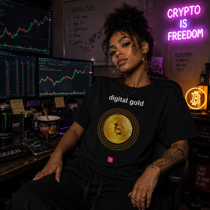digital.gold – The Bitcoin Standard | Crypto Legacy Tee_BLACK
