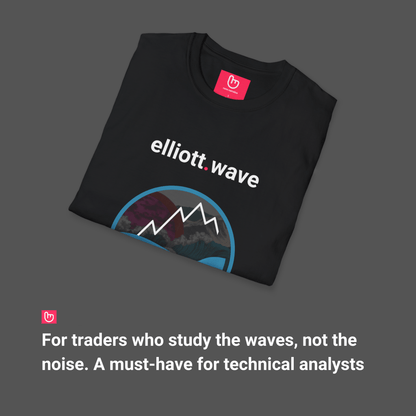 elliott.wave – Ride the Market Cycles | Technical Analysis Tee - Unique Graphic Tee by nano.narrative