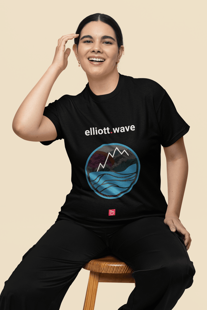 elliott.wave – Ride the Market Cycles | Technical Analysis Tee - Unique Graphic Tee by nano.narrative