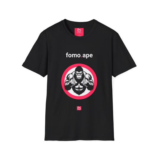 fomo.ape – No Patience, Just Positions | YOLO Market Tee - Unique Graphic Tee by nano.narrative