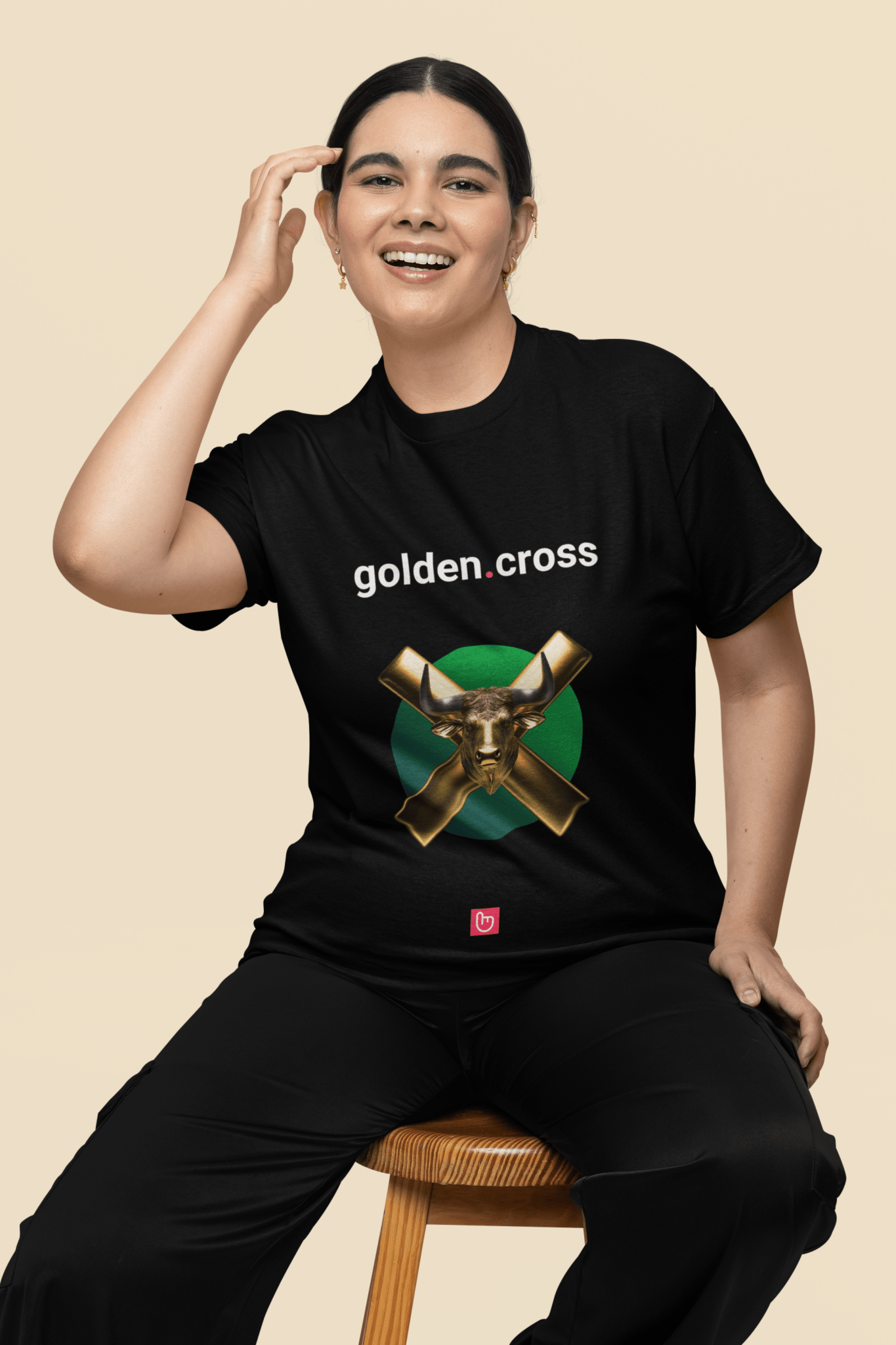 golden.cross – Bullish Breakout | Unisex Trading Tee - Unique Graphic Tee by nano.narrative