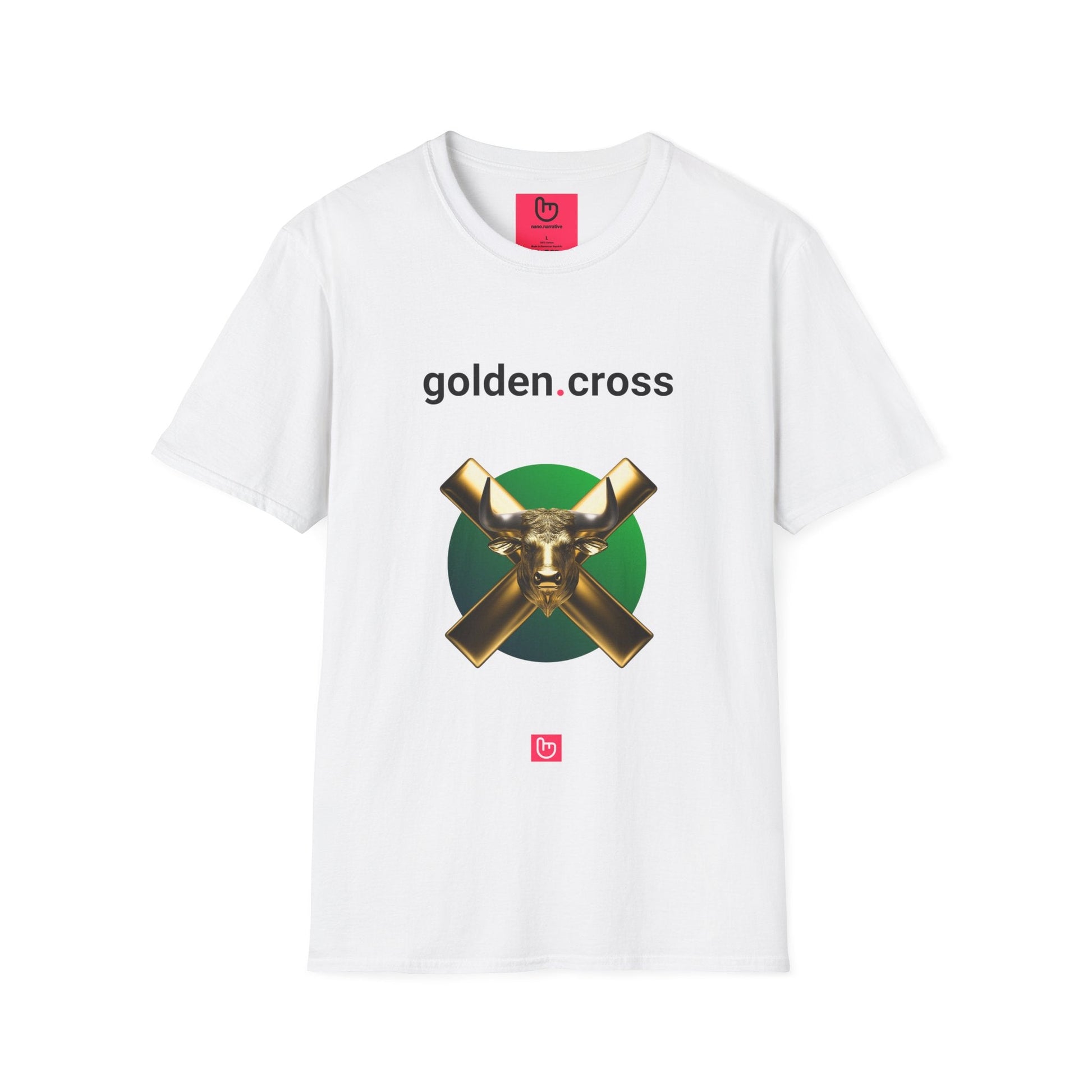 golden.cross – Bullish Breakout | Unisex Trading Tee - Unique Graphic Tee by nano.narrative