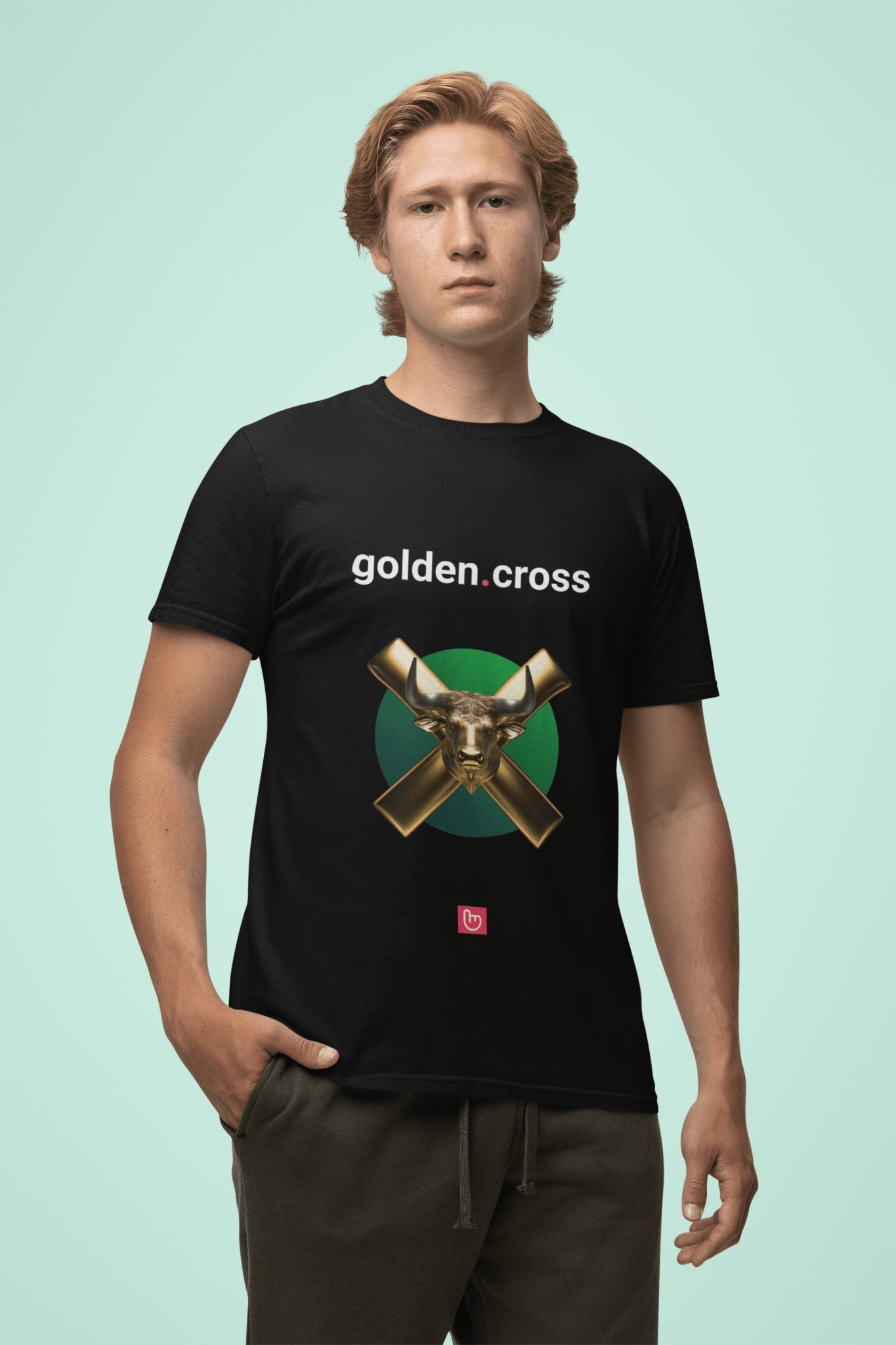 golden.cross – Bullish Breakout | Unisex Trading Tee - Unique Graphic Tee by nano.narrative