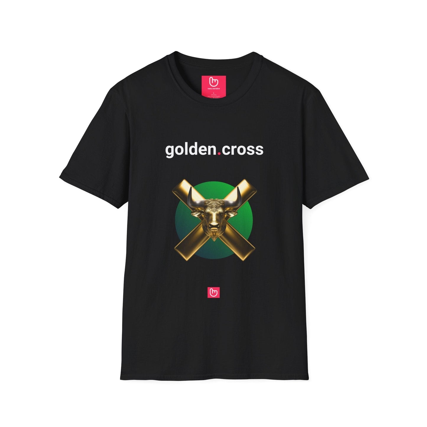 golden.cross – Bullish Breakout | Unisex Trading Tee - Unique Graphic Tee by nano.narrative